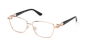 GUESS GU50179028 Or rose brillant / Noir brillant